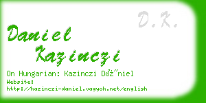 daniel kazinczi business card